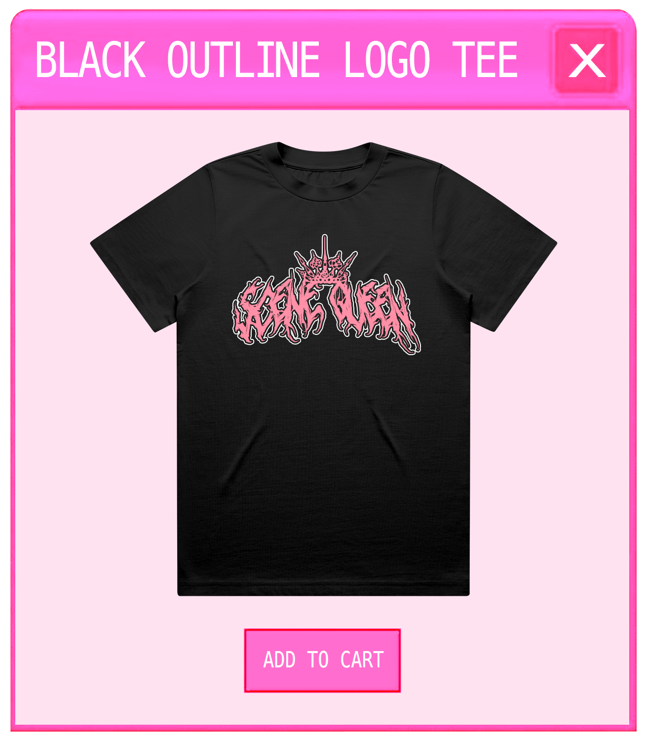 Black Outline Logo Tee