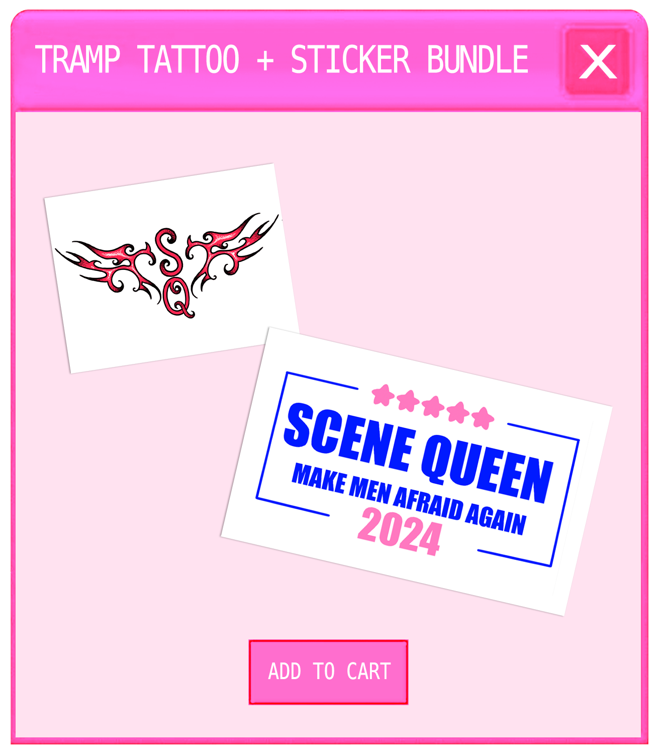 Tramp Tattoo + Sticker Bundle