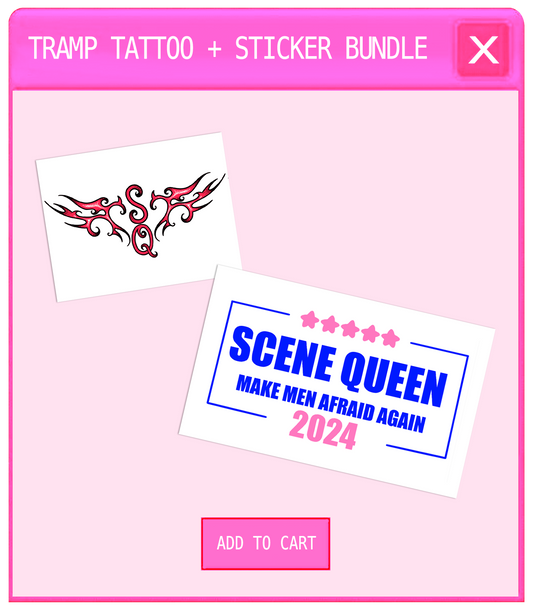Tramp Tattoo + Sticker Bundle