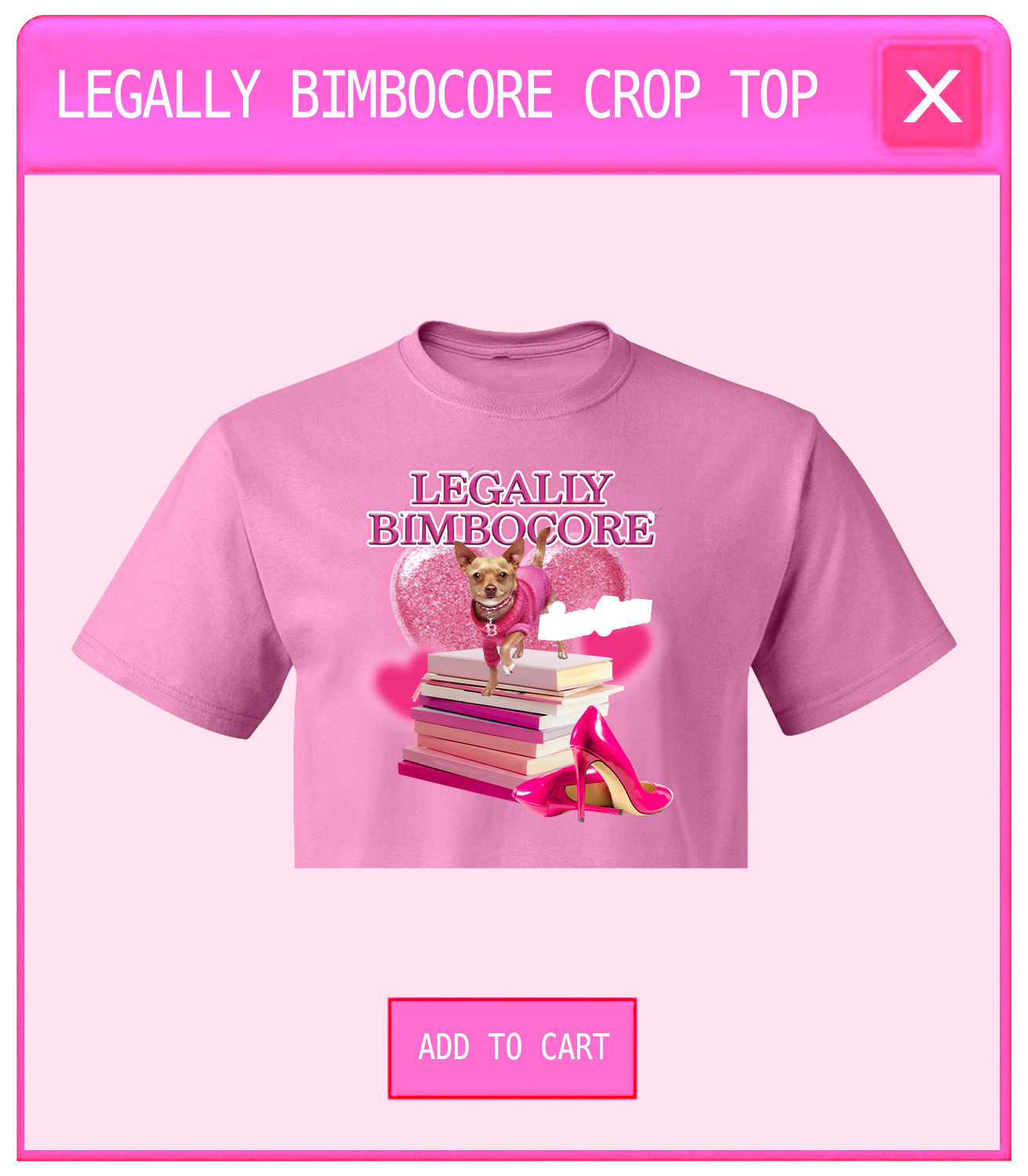 Legally Bimbocore Crop Top