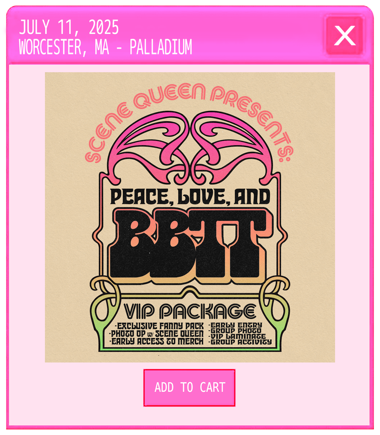 July 11, 2025 - Worcester, MA at Palladium