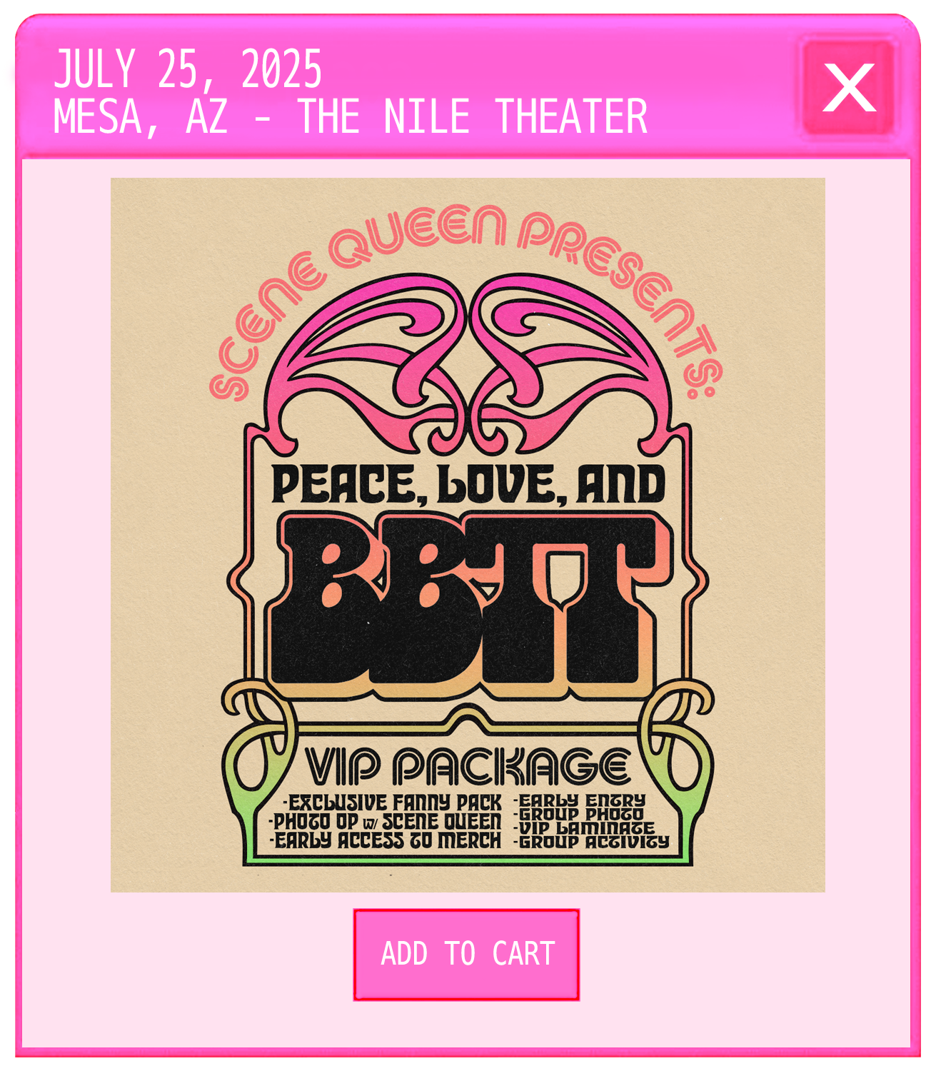 July 25, 2025 - Mesa, AZ at The Nile Theater
